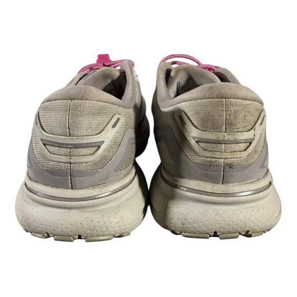Brooks Ghost 15 Women’s Size 8 Running Shoes Gray Pink Cushioned Sneakers - Picture 5 of 8